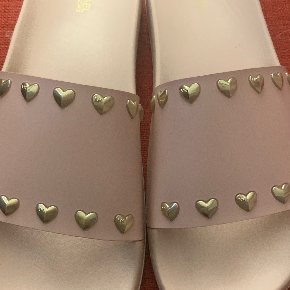 Michael Kors pink slides